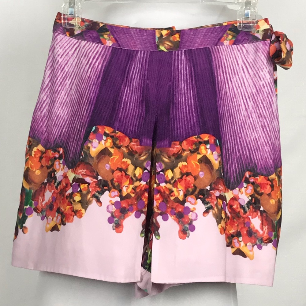 Misha Nonoo Harriett Silk Waist Tie Floral Skort